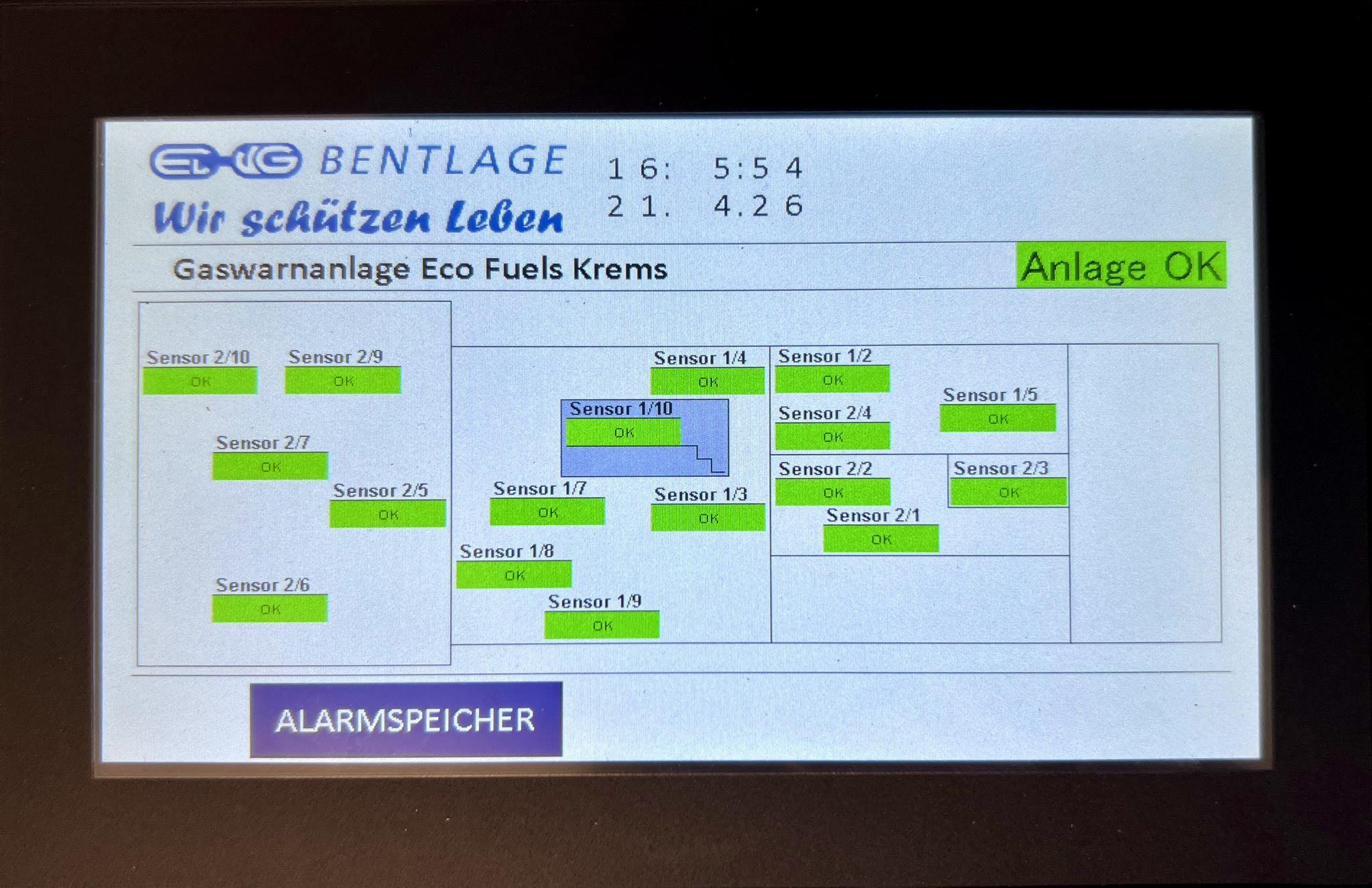 Gaswarnanlage_Visualisierung