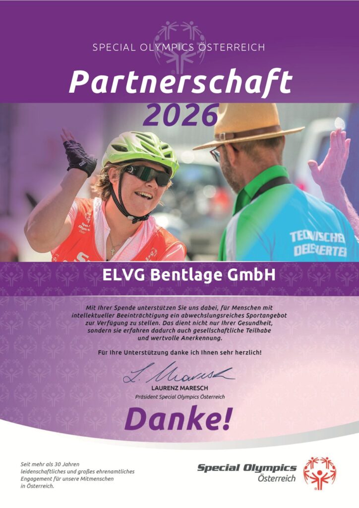 Partnerschaft ELVG Bentlage GmbH Special Olympics
